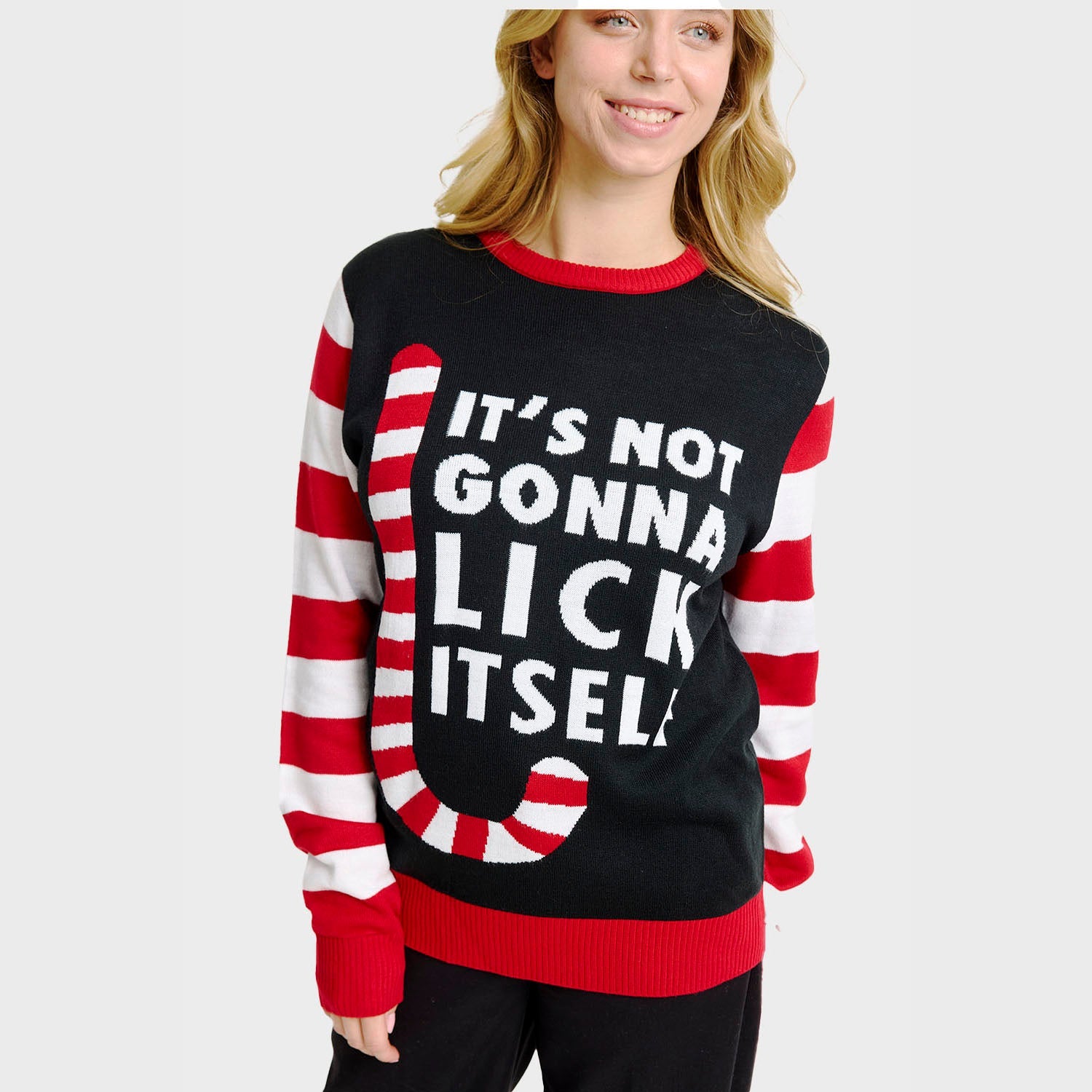Candy Cane Christmas Sweater β Women